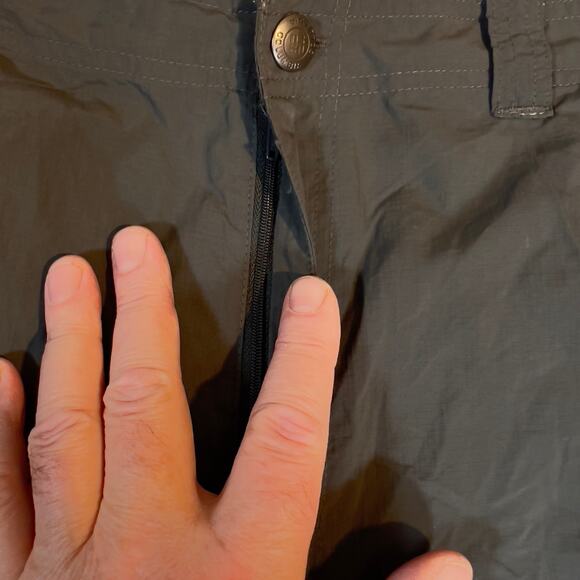 Columbia Omni Shade Cargo Shorts Men 40W Grey Pockets Quick Dry Swim to Golf - Picture 3 of 16